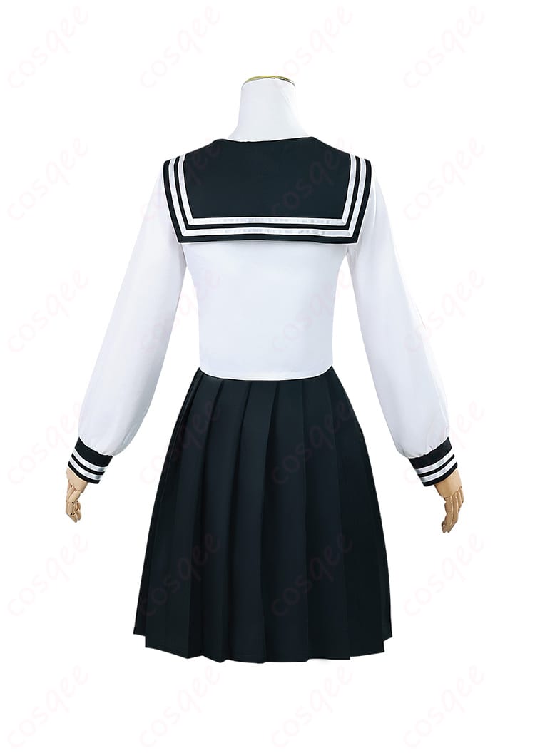 商品背面のコスプレ衣装画像。細部まで再現されたデザインが特徴の制服コスプレ衣装です。