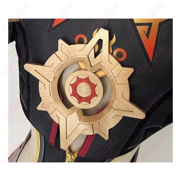 原神 マーヴィカ 炎神イメージの豪華コスプレ衣装｜写真映えと着やすさを両立 - 4枚目の画像