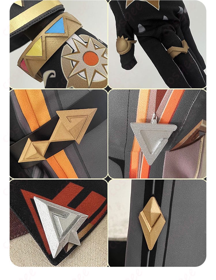 マーヴィカ 炎神 コスプレ衣装の全体装飾の詳細画像。細部にまでこだわったディテールが魅力的です。