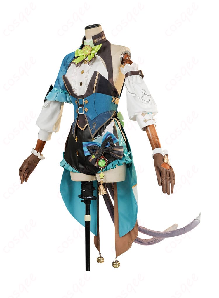 商品側面画像 - 綺良々コスプレ衣装の側面画像、衣装のシルエットと装飾がよくわかる。