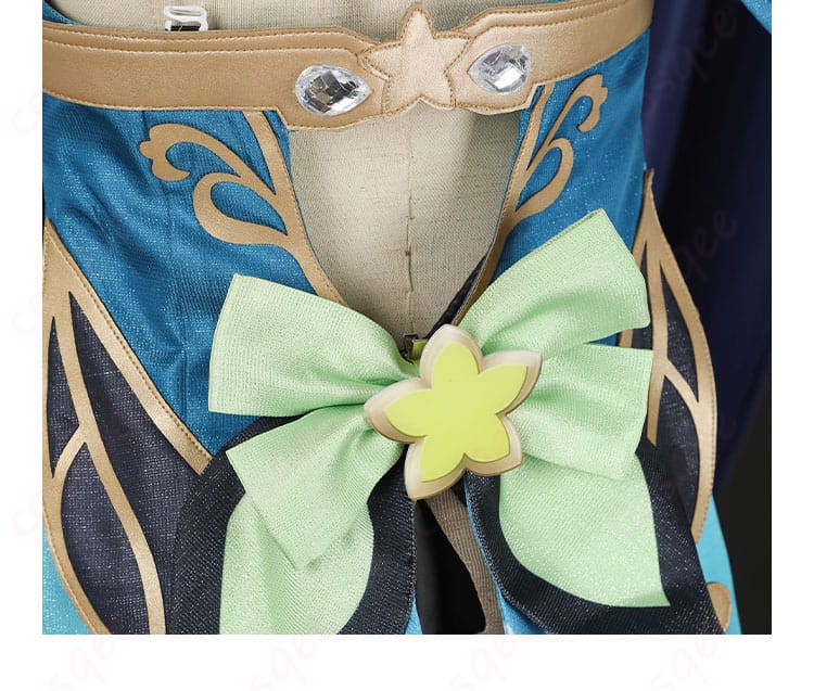 蝶の背面飾りの詳細 - 「麗しき怪傑」コスプレ衣装背面の蝶の装飾を詳細に示す画像。