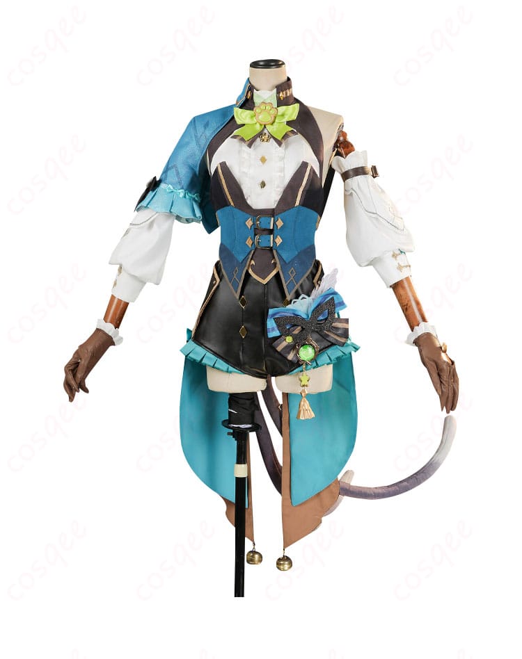 商品正面画像 - 「麗しき怪傑」コスプレ衣装の正面画像、華やかなデザインとディテール。