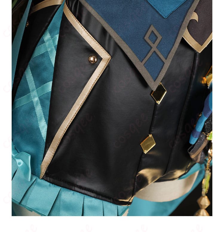 パンツ装飾の詳細 - コスプレ衣装のパンツ部分のデザインと装飾を強調した画像。