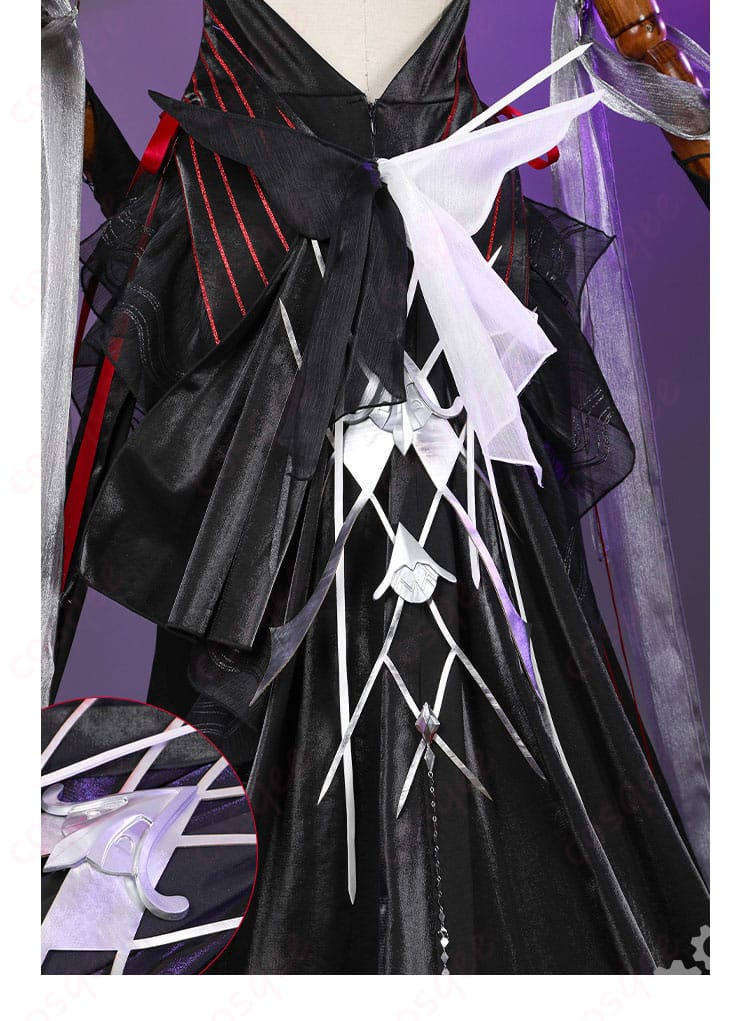 服装背面ディテール画像 – コスプレ衣装の背面ディテール、しっかりした縫製とデザイン