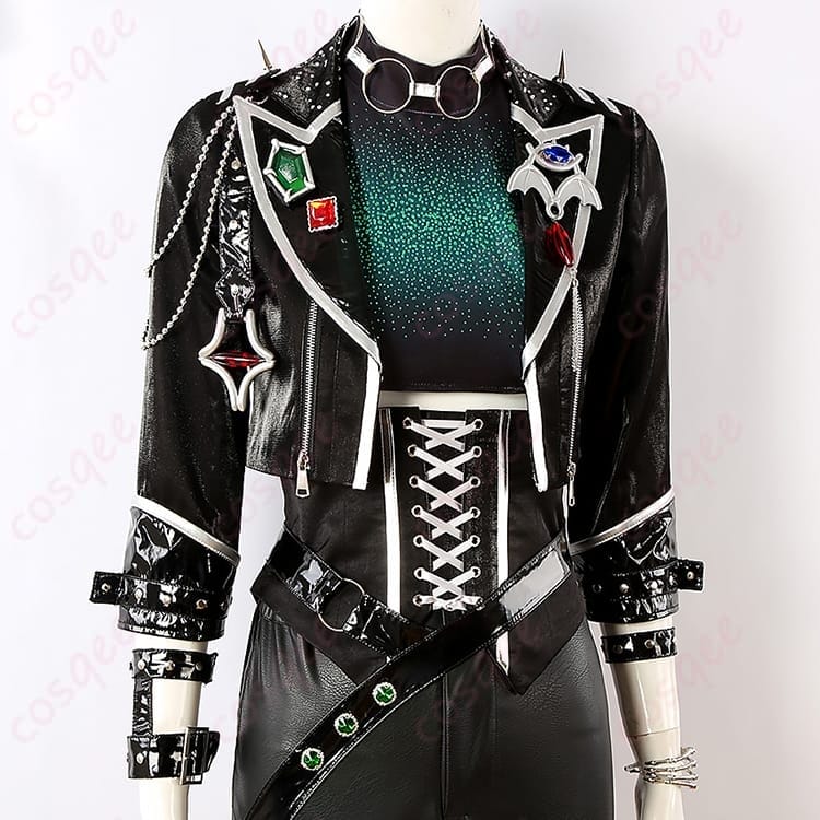 逆先夏目 イービルTELEPHONE コスプレ衣装｜妖艶ダークに決まる装飾映えセット - 3枚目の画像