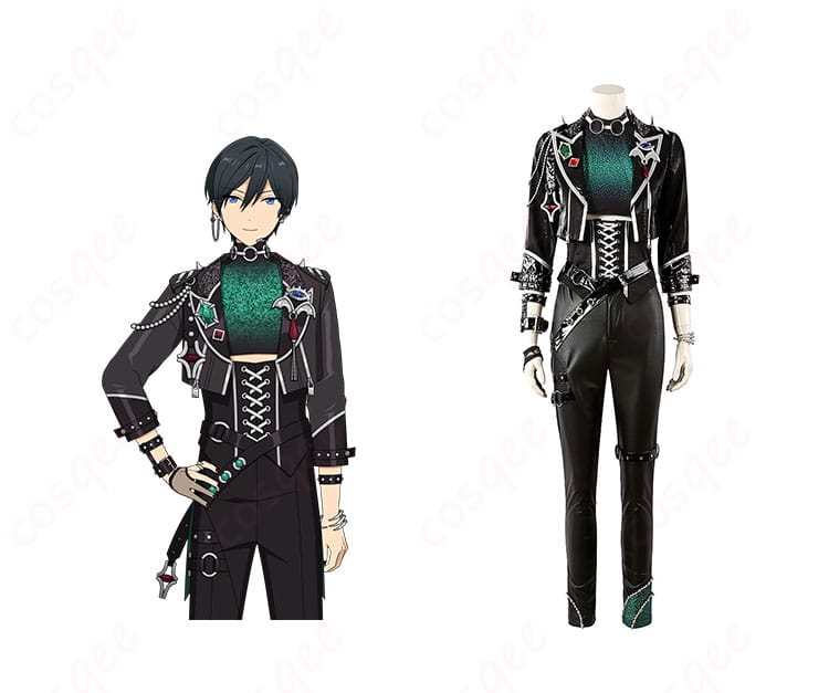 あんさんぶるスターズ!! 逆先夏目 コスプレ衣装の正面画像。高い再現度で、キャラクターの特徴を忠実に再現しています。コスプレイベントで注目を集めること間違いなし!