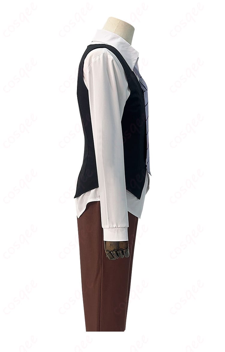 江戸川乱歩 コスプレ衣装内搭部分の右側細部。細やかなデザインと裁縫技術。