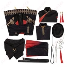 ホロライブ 星街すいせい 東洋風スーツ コスプレ衣装 白黒が冴える端正シルエット - 12枚目の画像（サムネイル）