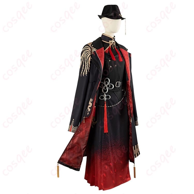 ホロライブ 星街すいせい 東洋風スーツ コスプレ衣装 白黒が冴える端正シルエット - 7枚目の画像