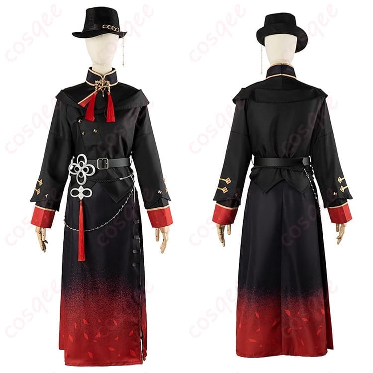 ホロライブ 星街すいせい 東洋風スーツ コスプレ衣装 白黒が冴える端正シルエット - 9枚目の画像