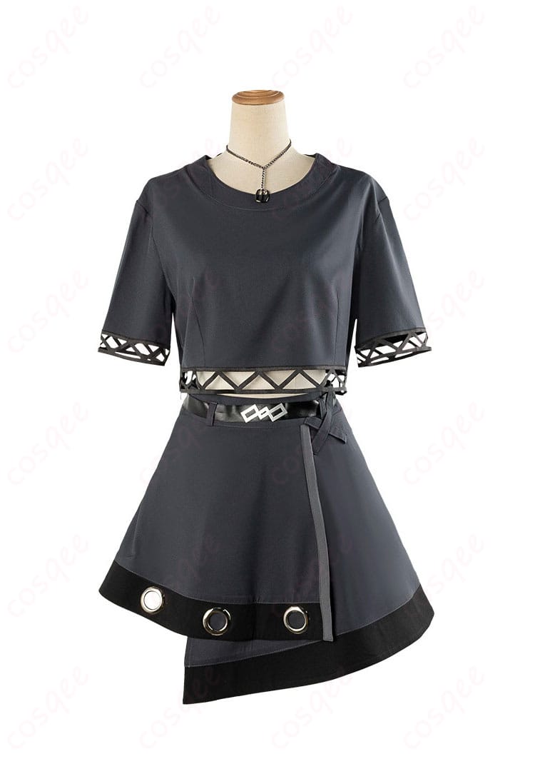 プロジェクトセカイ 小豆沢こはね コスプレ衣装 眠ってしまわないように 内部衣装の前面ディテール。キャラクターらしい可愛らしいデザイン。