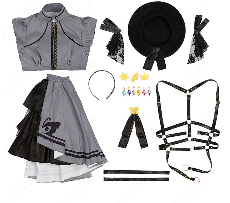 セット内容展示画像 - アイテムのセット内容、衣装の全体的なセットアップ。