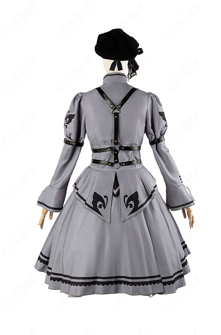 商品背面画像 - コスプレ衣装の背面デザイン、アイドルマスター シアターデイズキャラクターの忠実な再現。