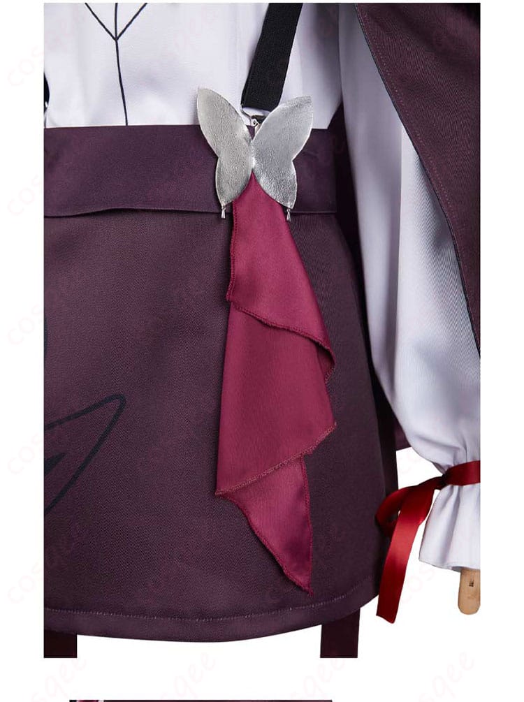 崩壊:スターレイル カフカ コスプレ衣装 ちびネコシリーズ 腰回りの装飾細部。スタイリッシュなデザインでキャラクターの特徴を再現。