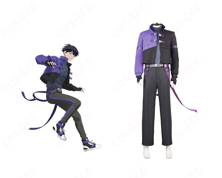 「怪獣8号 保科宗四郎 コスプレ衣装 サイバーパンクスタイル」の詳細画像。キャラクターと衣装が一体感を持つデザイン。