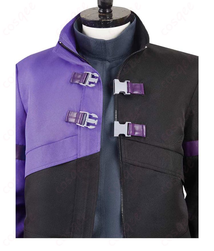 「怪獣8号 保科宗四郎 コスプレ衣装」の装飾細部。サイバーパンクスタイルのアクセントとして輝くディテールが特徴。