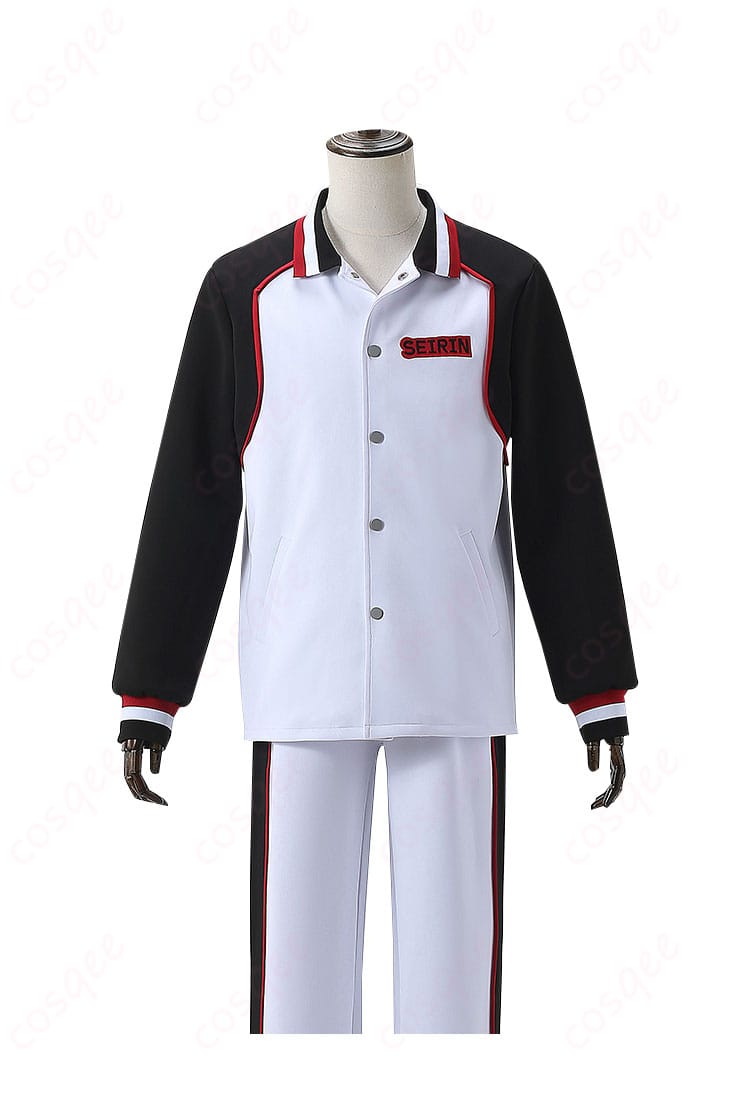 黒子のバスケ 黒子テツヤ コスプレ衣装 誠凛高校ジャージの正面画像。高い忠実再現度で、アニメのキャラクターを完璧に再現。