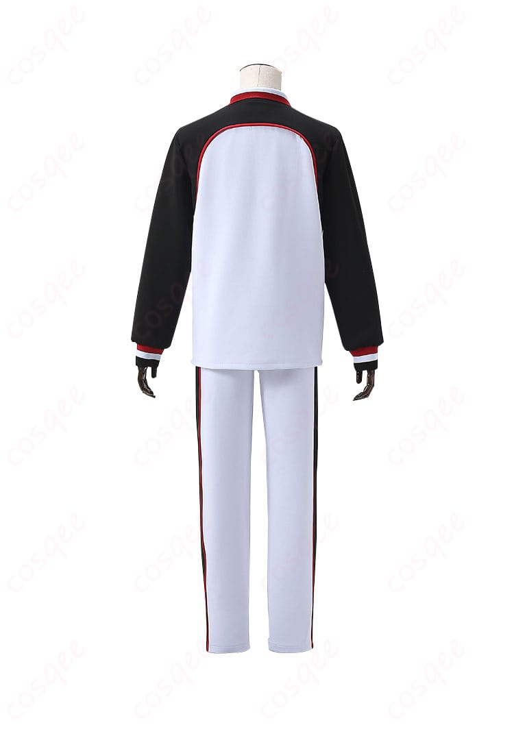 黒子のバスケ 黒子テツヤ コスプレ衣装 誠凛高校ジャージの背面画像。背面のディテールが細かく再現され、着心地も抜群。