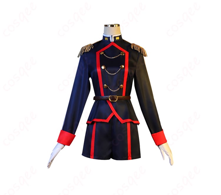 山城恋 コスプレ衣装の装飾ディテール。刺繍や金属部分が美しく仕上げられています。