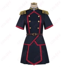 魔都精兵のスレイブ 東日万凛の軍服風ワンピセット コスプレ衣装｜端正シルエットで写真映え - 1枚目の画像（サムネイル）