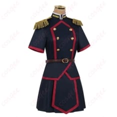 魔都精兵のスレイブ 東日万凛の軍服風ワンピセット コスプレ衣装｜端正シルエットで写真映え - 2枚目の画像（サムネイル）