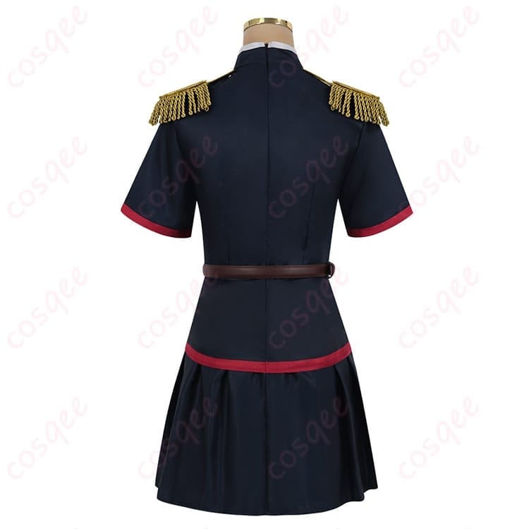 魔都精兵のスレイブ 東日万凛の軍服風ワンピセット コスプレ衣装｜端正シルエットで写真映え - 3枚目の画像