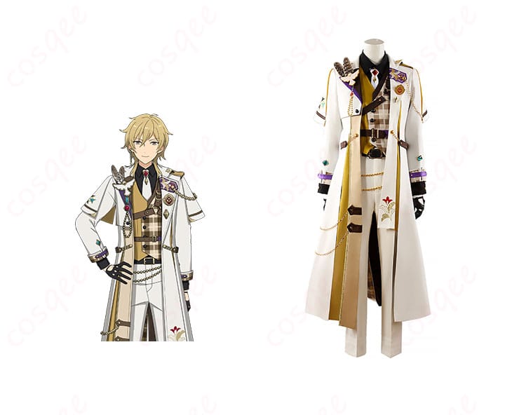 あんさんぶるスターズ!! 羽風薫 コスプレ衣装の正面とキャラクターの融合画像。衣装の細部とキャラクターにぴったりの再現性をチェック!