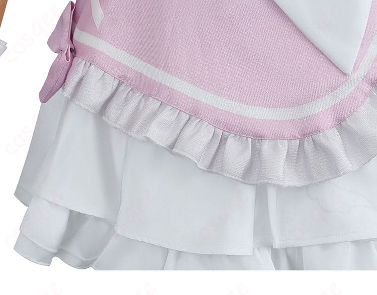 湊あくあコスプレ衣装のスカート裾装飾ディテール