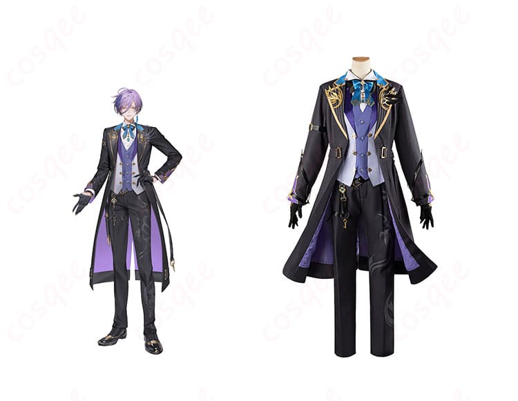 にじさんじ 榊ネス コスプレ衣装 商品正面とキャラクターの組み合わせ画像。忠実再現されたディテールが特徴。コスプレ衣装の詳細を確認しよう!