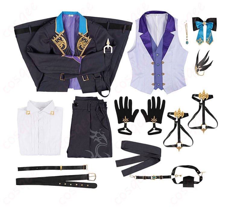 にじさんじ 榊ネス コスプレ衣装 セット内容を展示した画像。衣装一式がしっかりと確認できる。