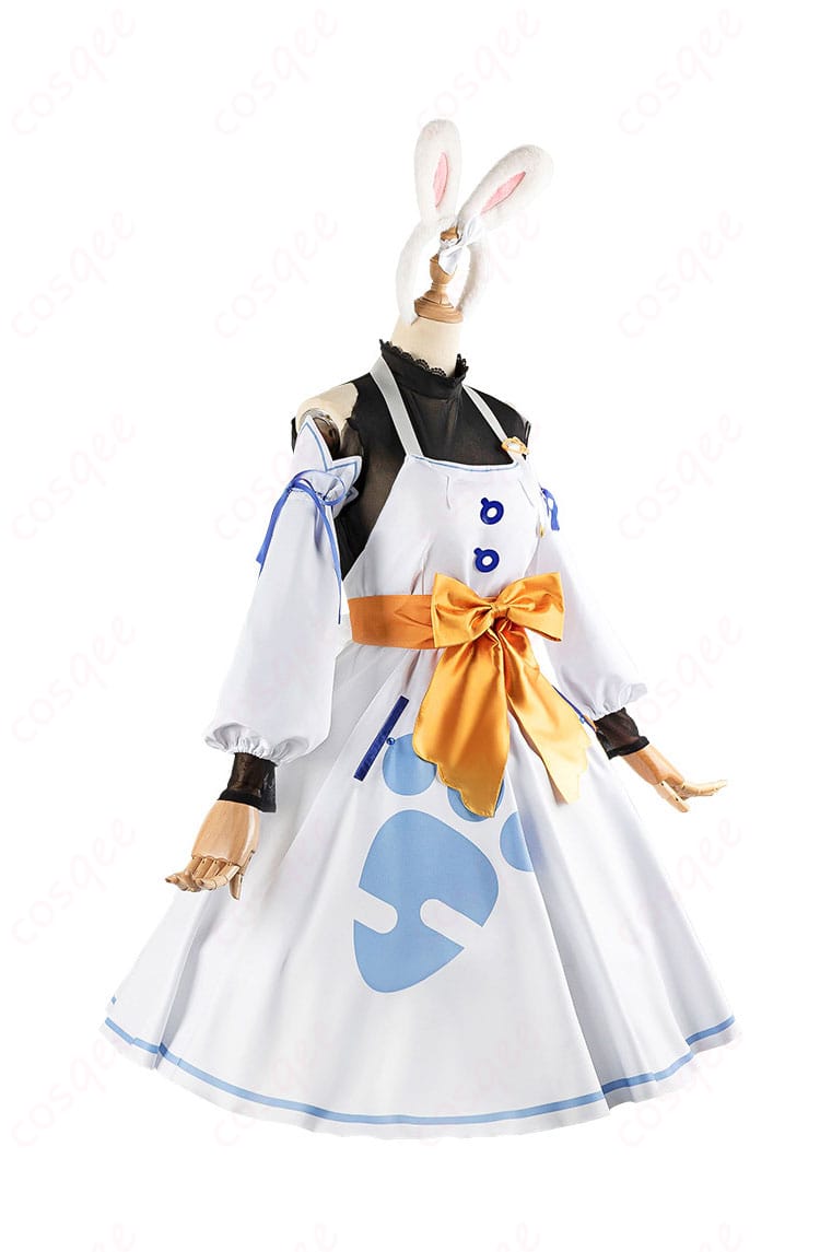 ホロライブ ぺこらマミー コスプレ衣装 右側の詳細画像。衣装の美しいラインと装飾が特徴。