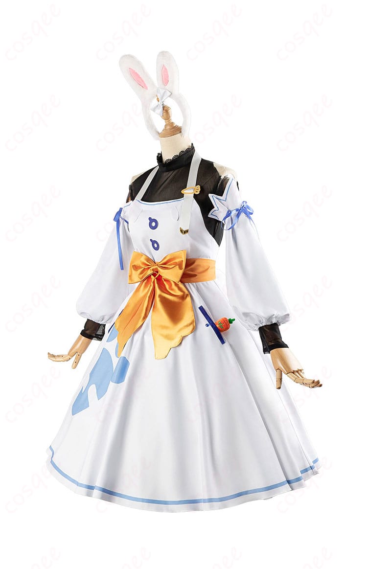 ホロライブ ぺこらマミー コスプレ衣装 左側の詳細画像。フィット感が良い、コスプレ衣装の特徴がわかる一枚。