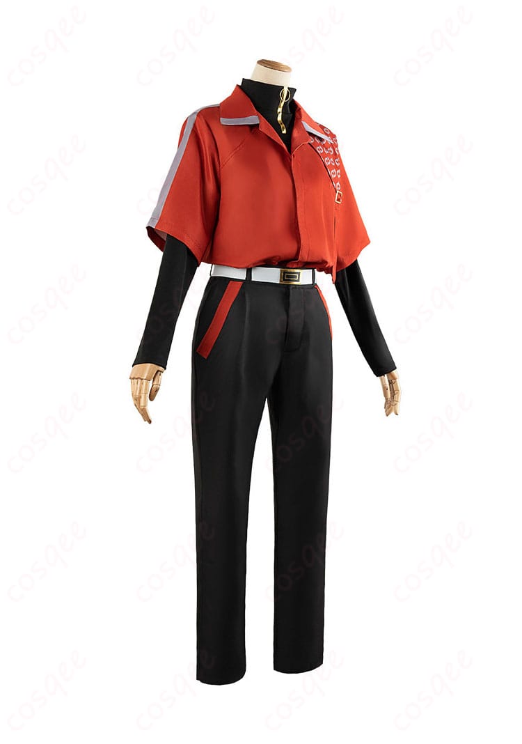 商品右側図 - 西園練牙のコスプレ衣装の右側からの視点、完璧なフィット感を確認。