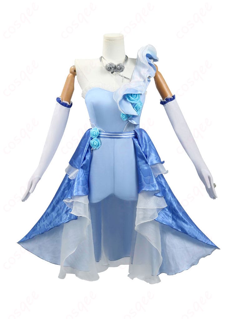 調香師(ウィラ・ナイエル) コスプレ衣装 波を追うバラの正面写真