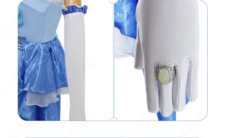 調香師(ウィラ・ナイエル) コスプレ衣装の手袋と指輪装飾ディテール