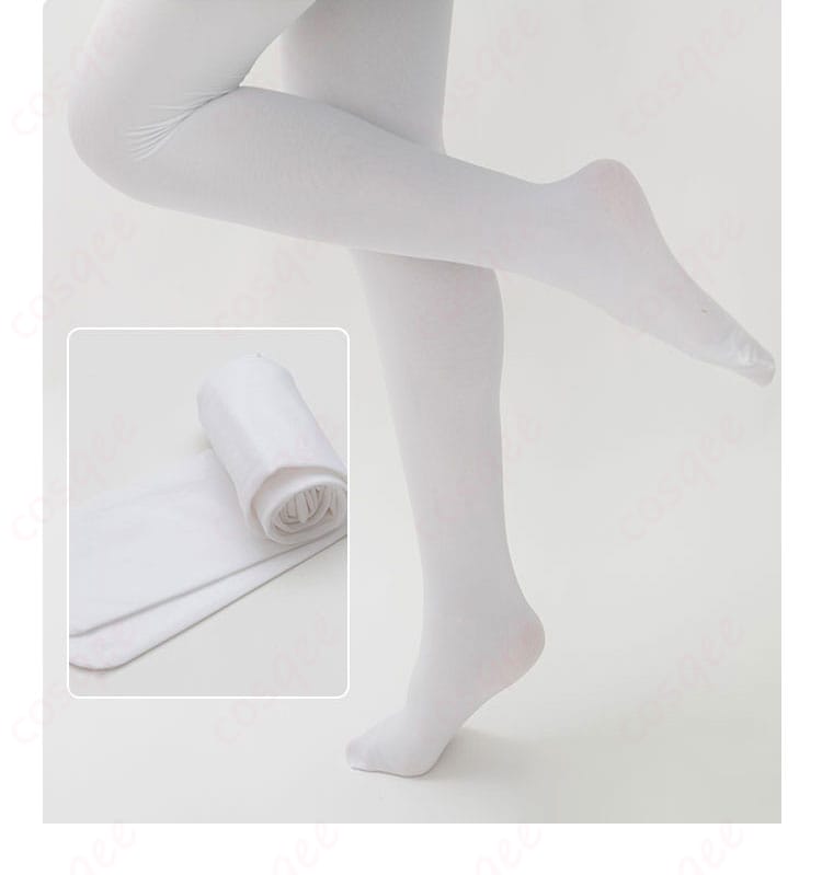 カードキャプターさくら 木之本桜 コスプレ衣装 アリス メイド服 ソックスの装飾部分のディテール画像。可愛らしいデザインが足元を引き立てます。