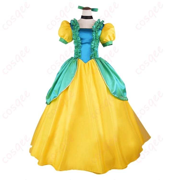 シンデレラのドリゼラになりきる華やかドレス コスプレ衣装｜鮮烈カラーで写真映え - 1枚目の画像