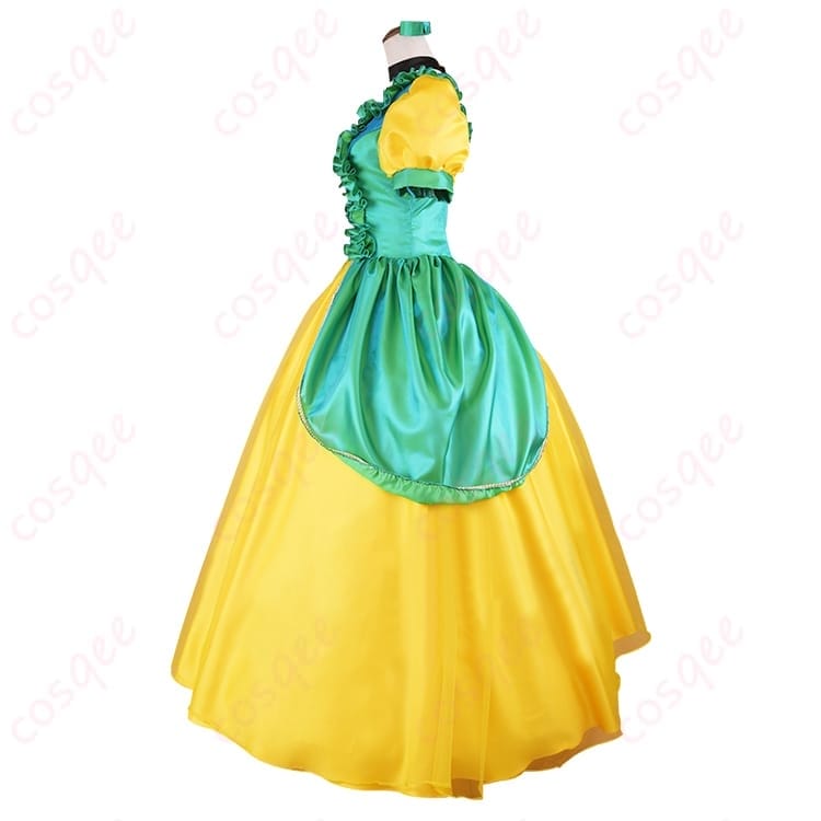 シンデレラのドリゼラになりきる華やかドレス コスプレ衣装｜鮮烈カラーで写真映え - 3枚目の画像