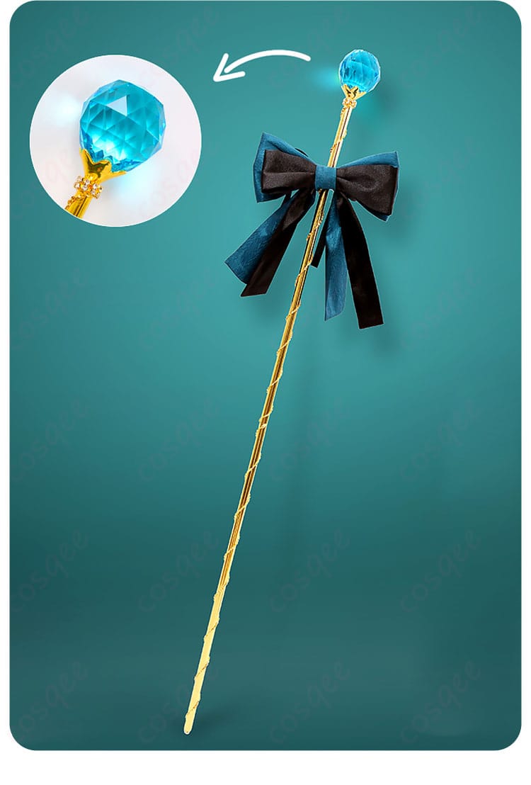 初音ミク コスプレ衣装法杖の装飾詳細