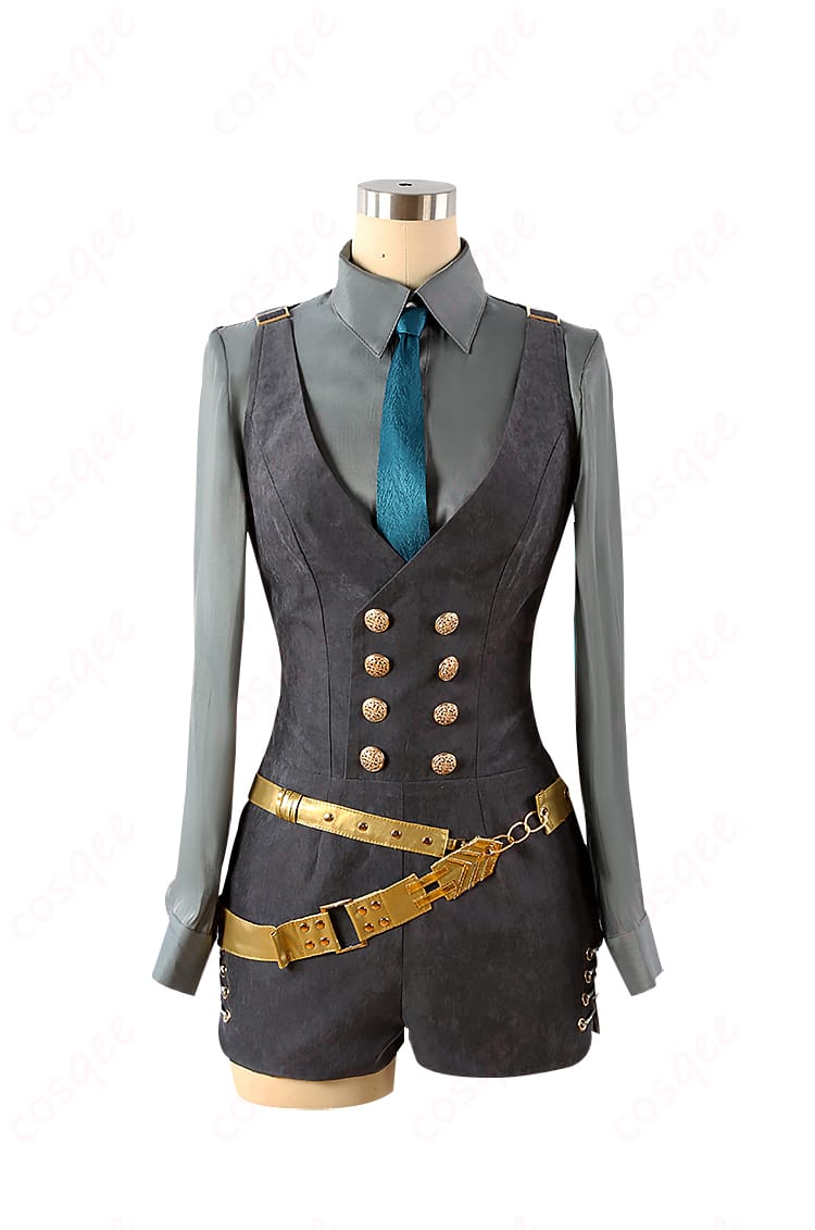 初音ミク コスプレ衣装内搭服装正面詳細|デザインにこだわり