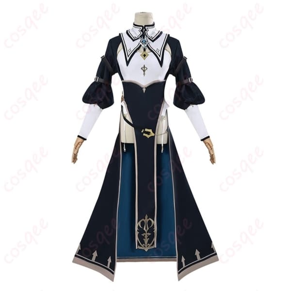 ホロライブ 白銀ノエルの魅力をまとうシスター×黒騎士コスプレ衣装 S〜XXL