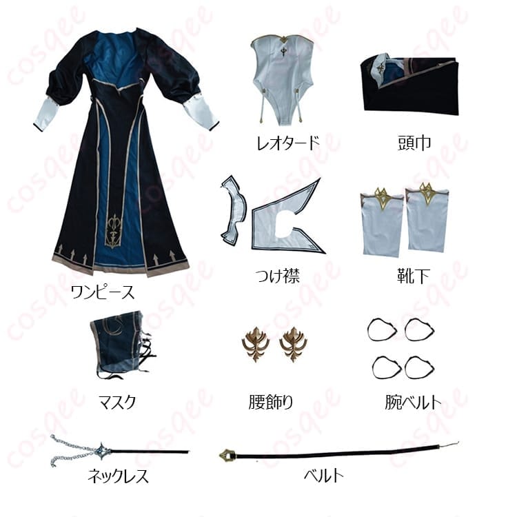 ホロライブ 白銀ノエルの魅力をまとうシスター×黒騎士コスプレ衣装 S〜XXL - 6枚目の画像