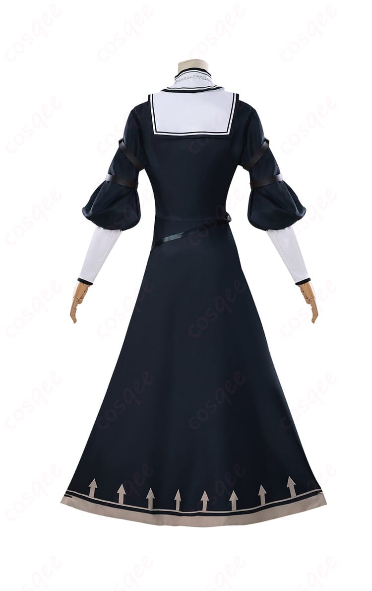 シスター×黒騎士コスプレ衣装の背面図。詳細な装飾が特徴【コスプレ衣装】