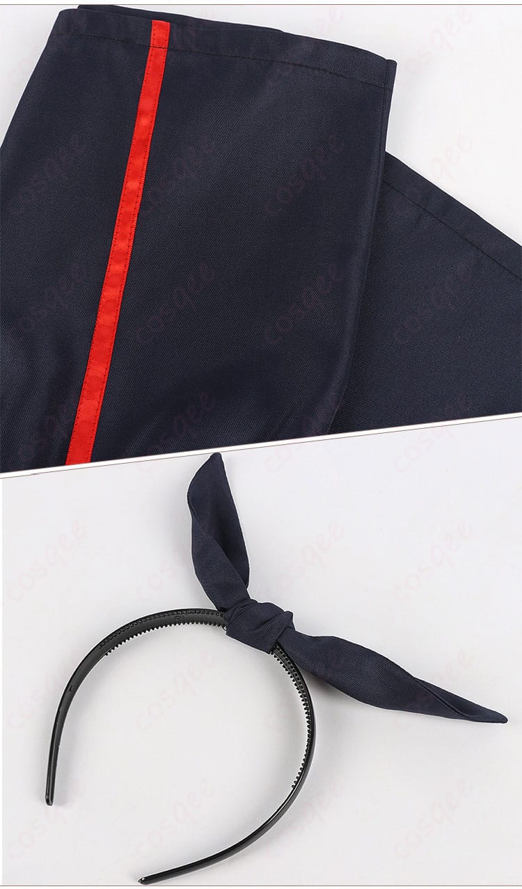 パンツの裾とヘアアクセサリーの装飾詳細 - 魔都精兵のスレイブ 駿河朱々 コスプレ衣装