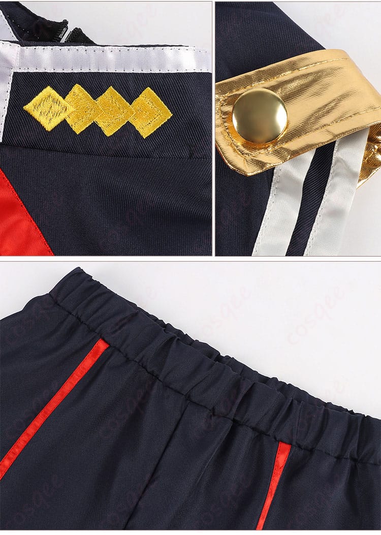 パンツと肩口装飾のディテール - 駿河朱々 コスプレ衣装 精細なデザイン