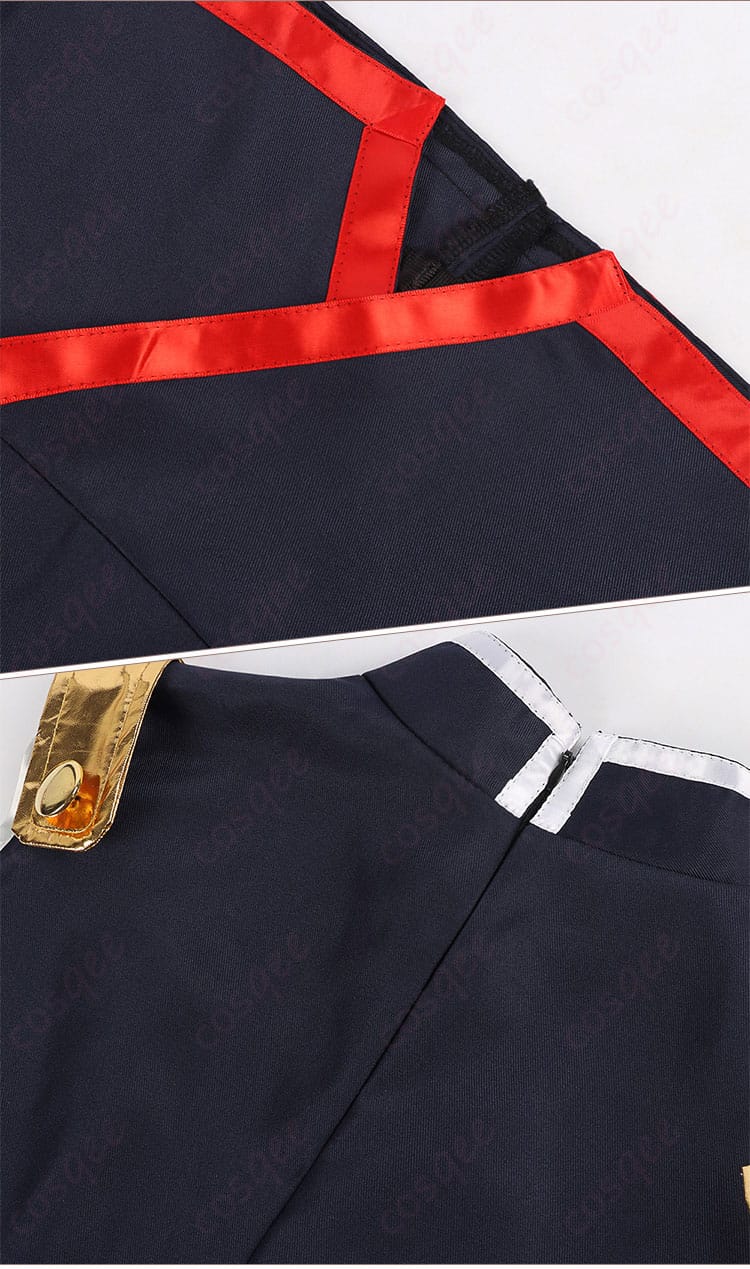 衣裾と衣装チェーンの装飾詳細 - 駿河朱々 コスプレ衣装 デザイン