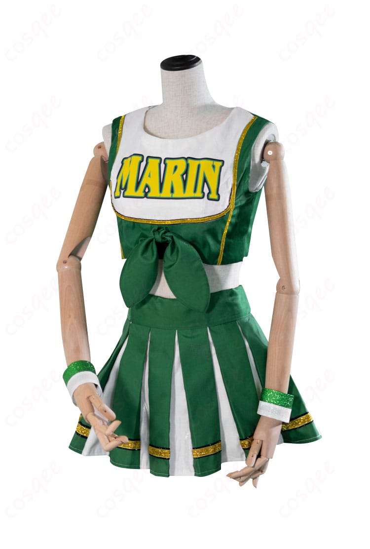 商品正面画像 - 喜多川海夢のチアガールコスプレ衣装、前面の詳細が見える。高忠実度再現のコスプレ衣装をお見逃しなく。