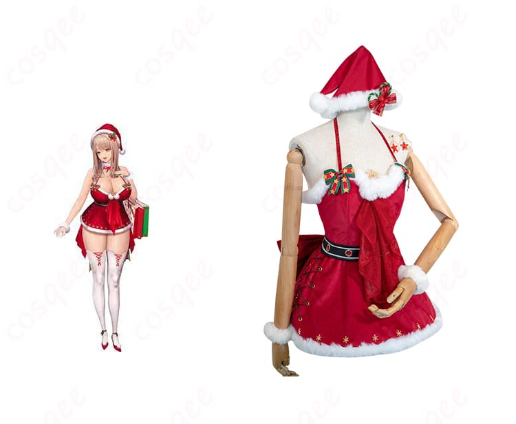 商品正面とエマ(Emma)のコスプレ衣装の組み合わせ写真 - 勝利の女神:NIKKE コスプレ衣装