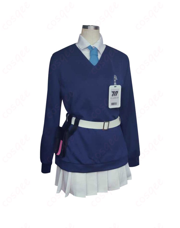 ブルーアーカイブ 白石ウタハ コスプレ衣装 内搭正面、繊細な刺繍と高級感のある素材。