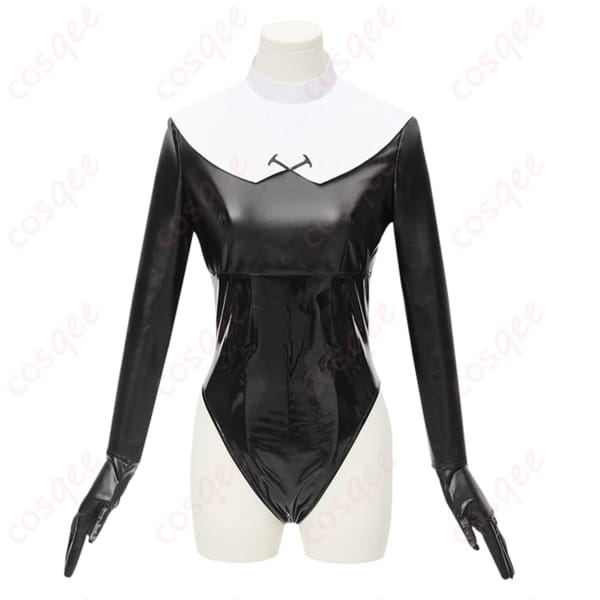 ブルーアーカイブ 歌住サクラコ 覚悟 コスプレ衣装 シャープに決まる修道女風レオタード